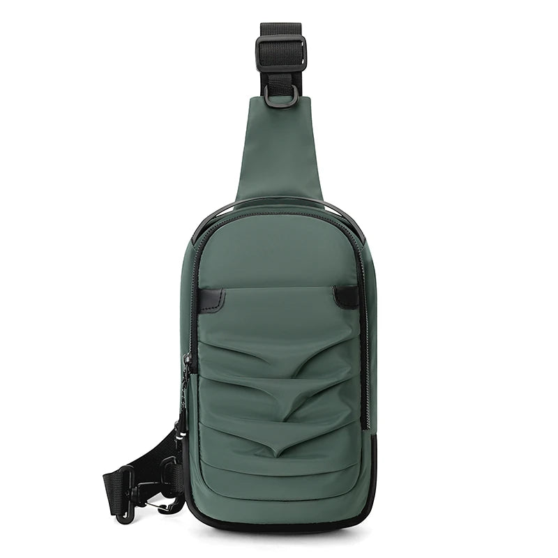 Small Batch  Men's Chest Bag Waterproof Nylon Cloth Shoulder Bag