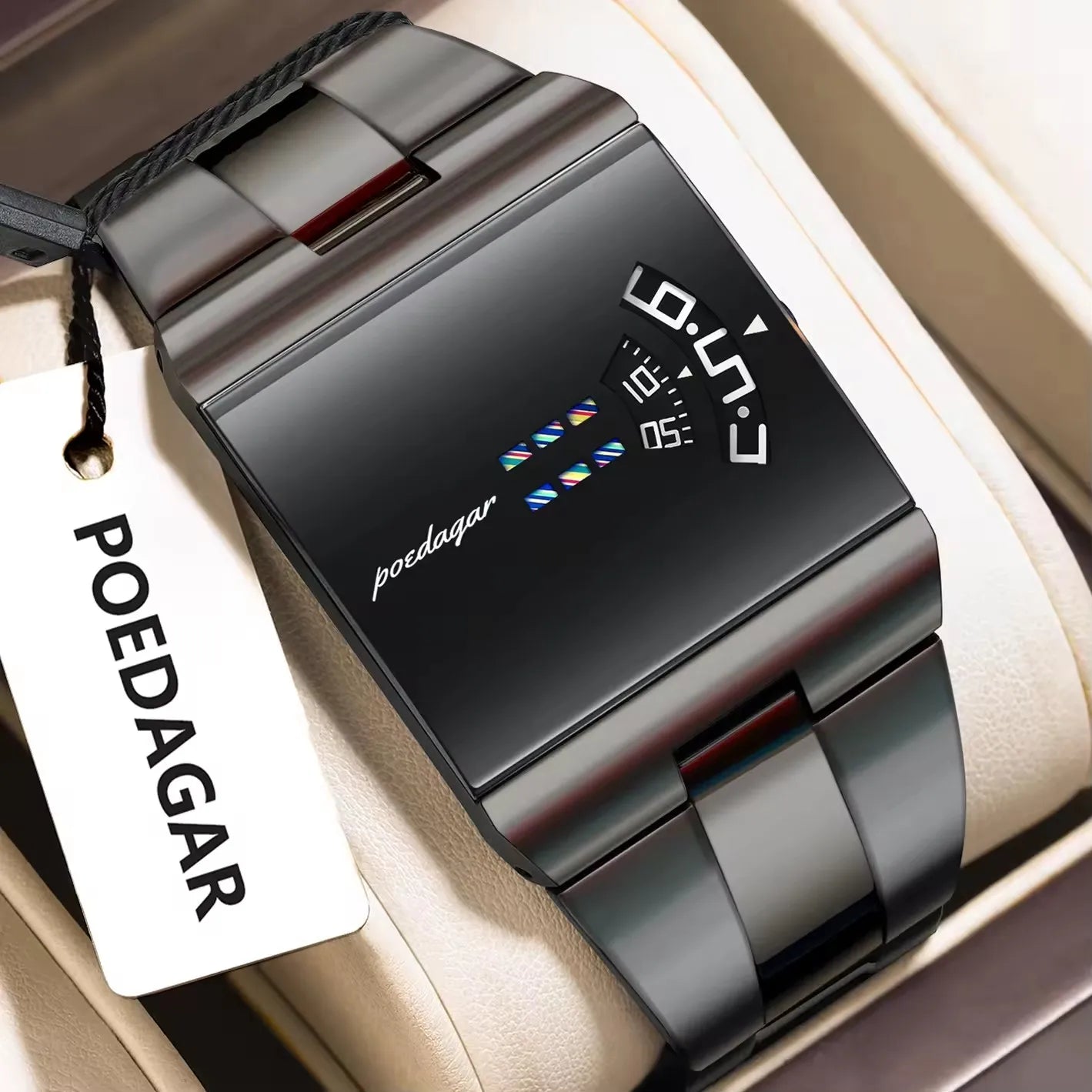 Poedagar Square Waterproof Quartz Watch