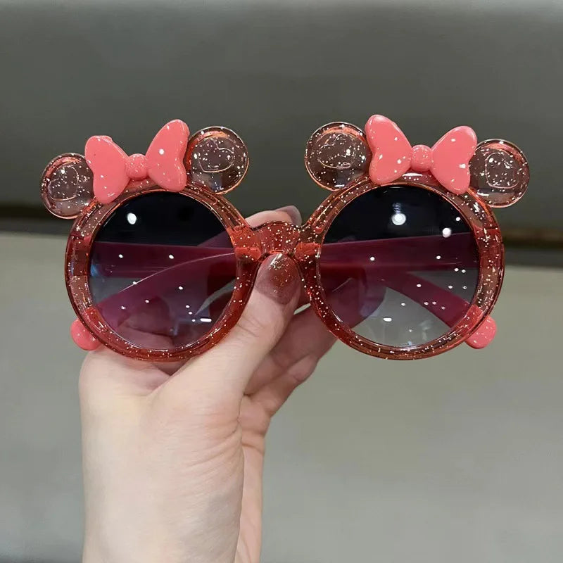 Trendy UV Resistant Kids Sunglasses with White Frame