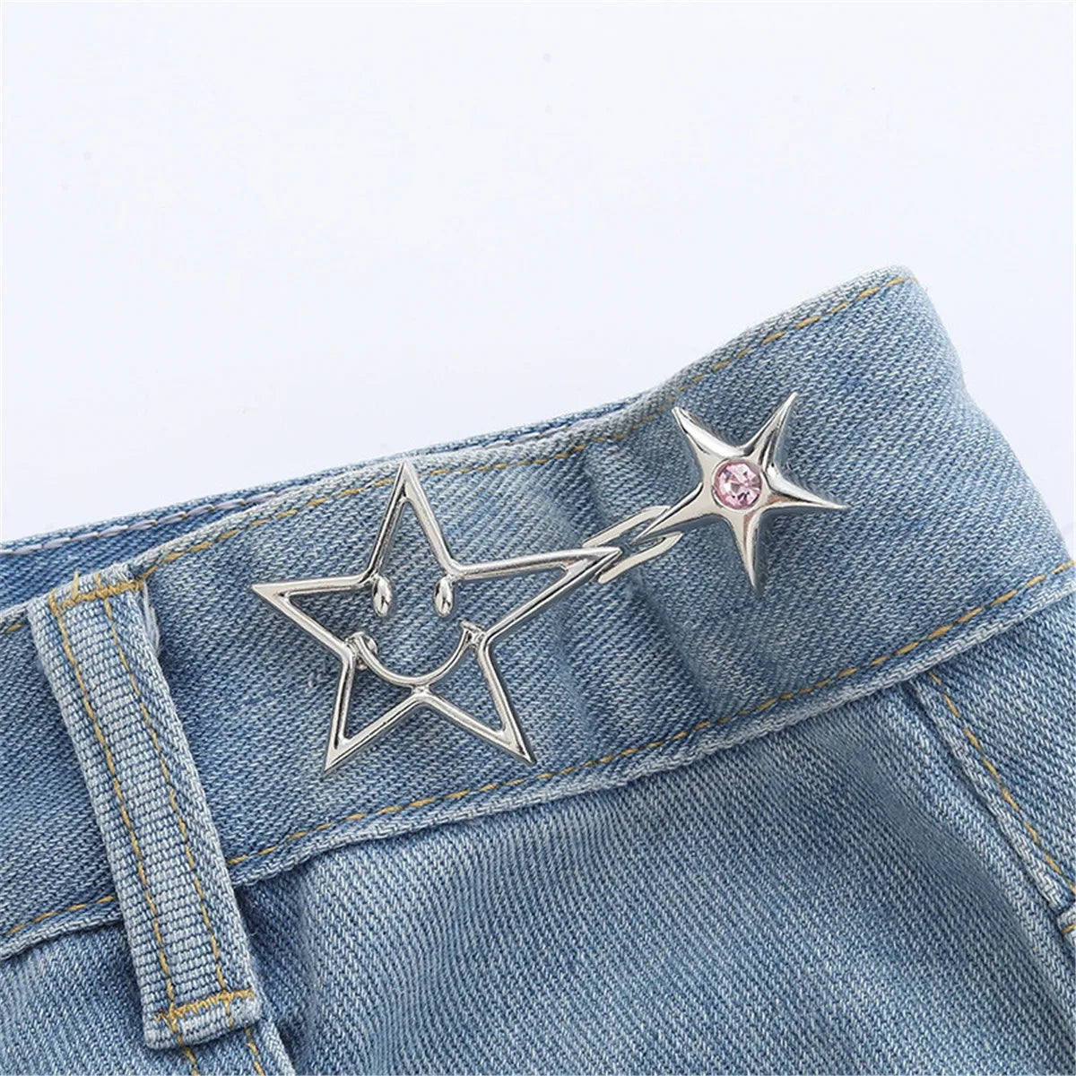 No Sew Jeans Metal Buttons Easy Clip Perfect Fit Instant Universal