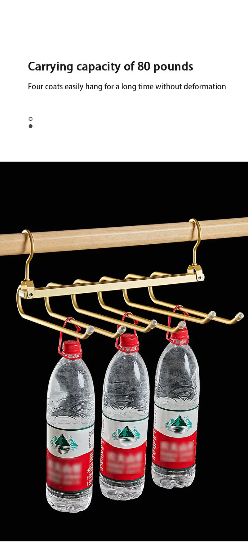Space-Saving Luxury Aluminum Pants Hanger