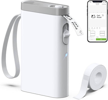 Wireless P21 Mini Label Printer – Portable Bluetooth Label Maker Machine with Tape and Cutter