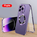 Magnetic Privacy Tempered Glass Case for iPhone
