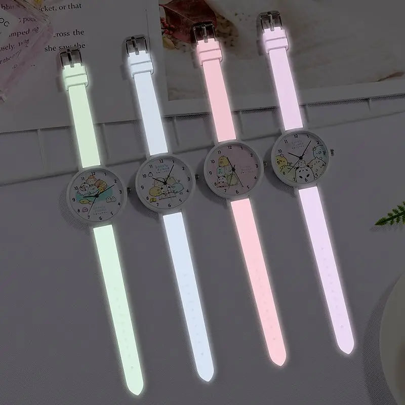Glow-in-the-Dark Cartoon Kids Quartz Watch