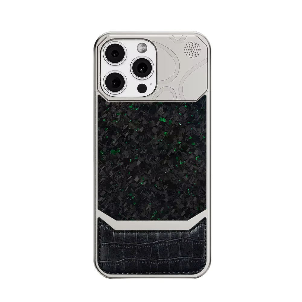 Luxury Satin Stitching Crocodile Pattern Aromatherapy Phone Case – Elegant Leather Protective Cover for iPhone