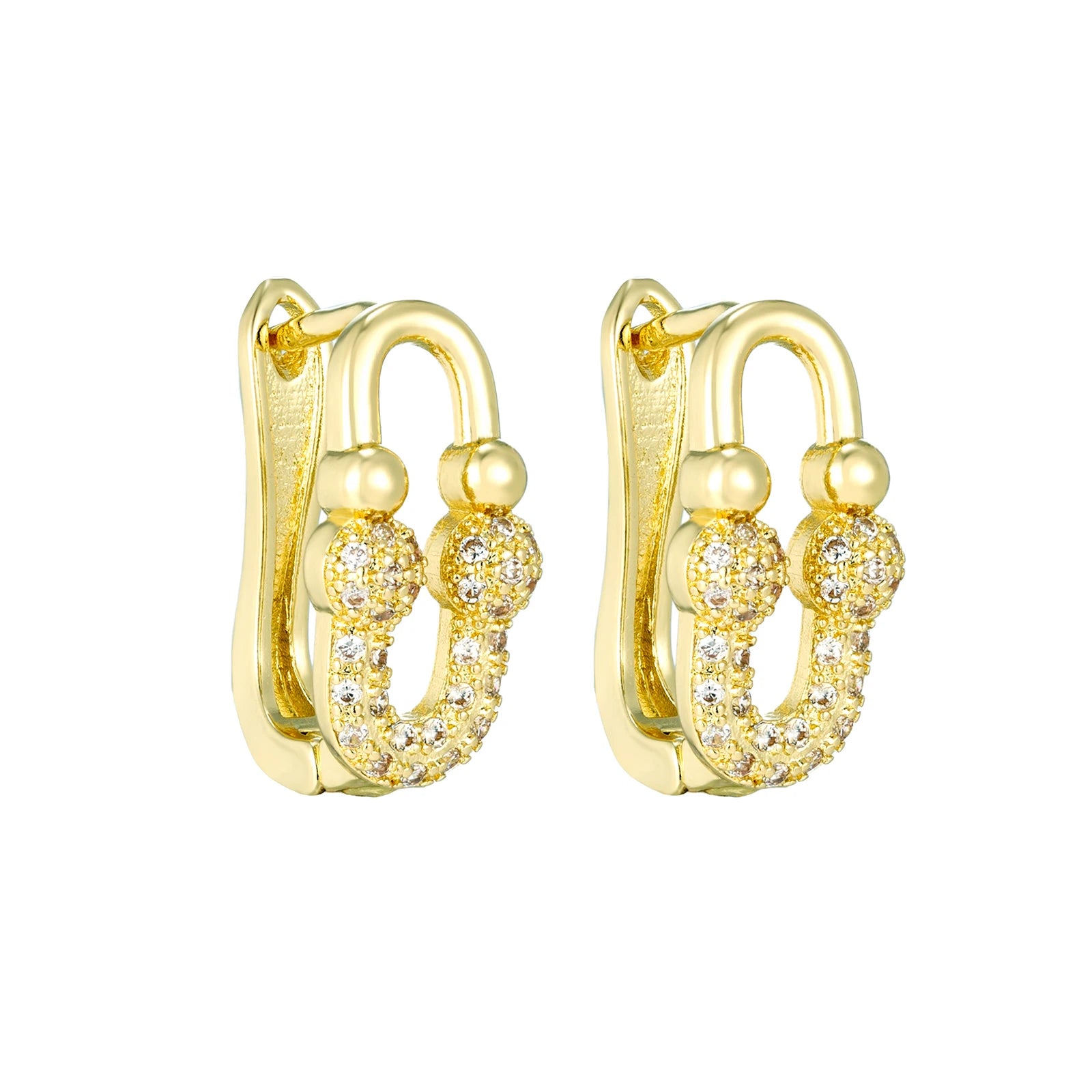 Luxury 14k Gold Plated Zircon Jewelry Set
