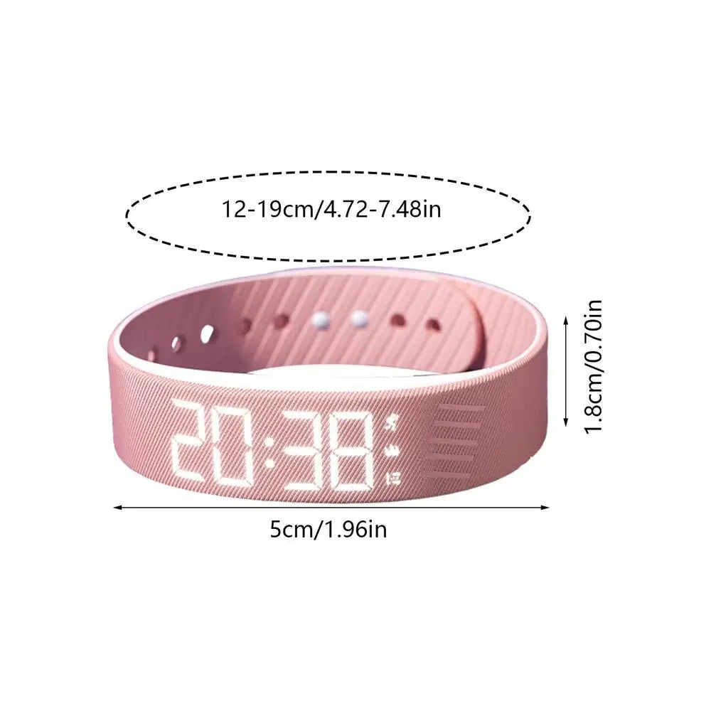 OLED Digital Alarm Watch Sleep Tracker Silent Vibration Activity