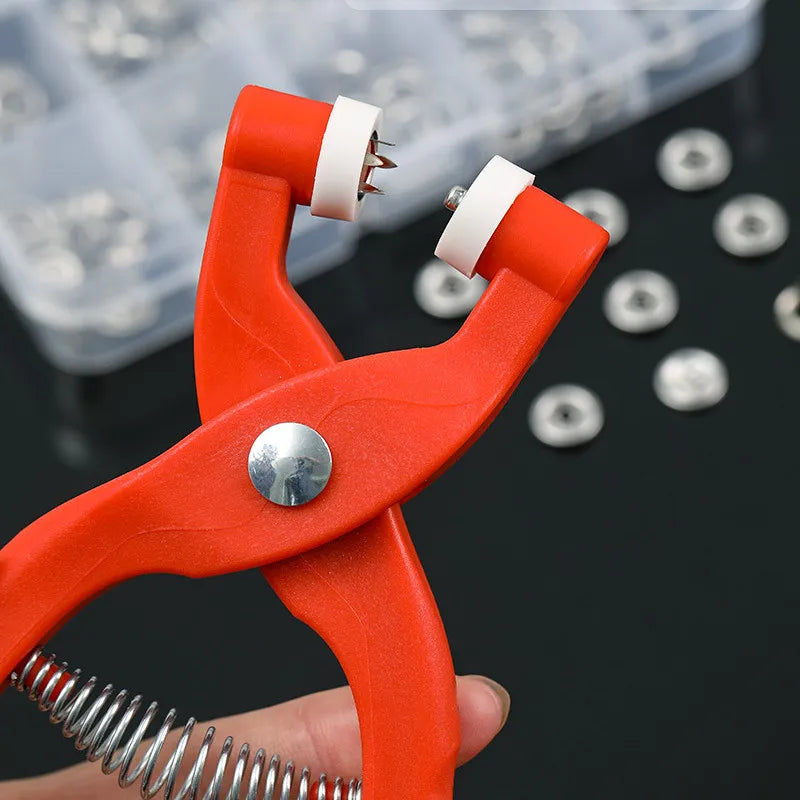 Invisible Buckle Snap Button Kit with Pliers