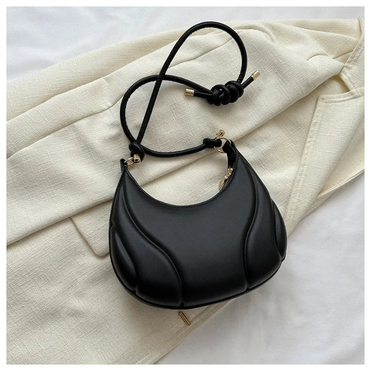 Women's PU Solid Color Hand Crossbody Outdoor Small Body Bag