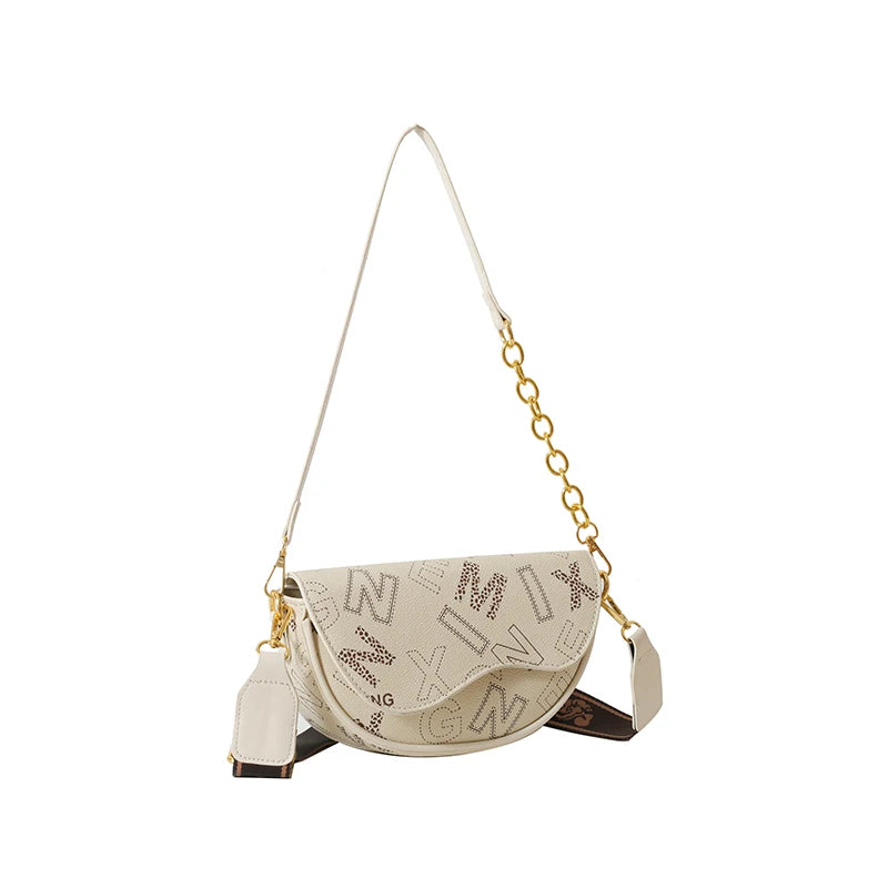 Luxurious Famous Brand Women's Designer Crossbody Bag PU Vintage
