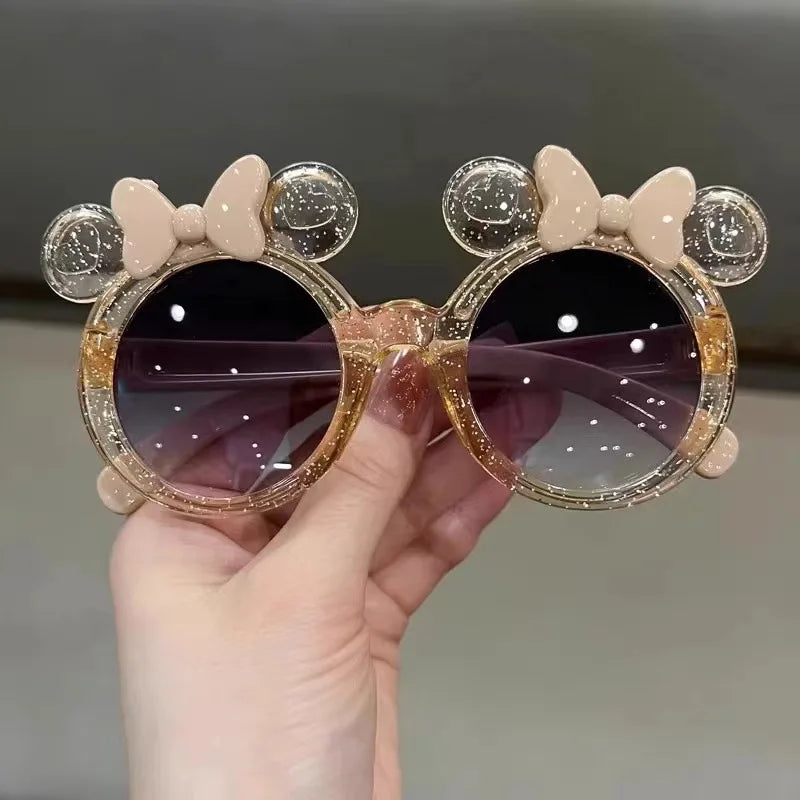 Trendy UV Resistant Kids Sunglasses with White Frame