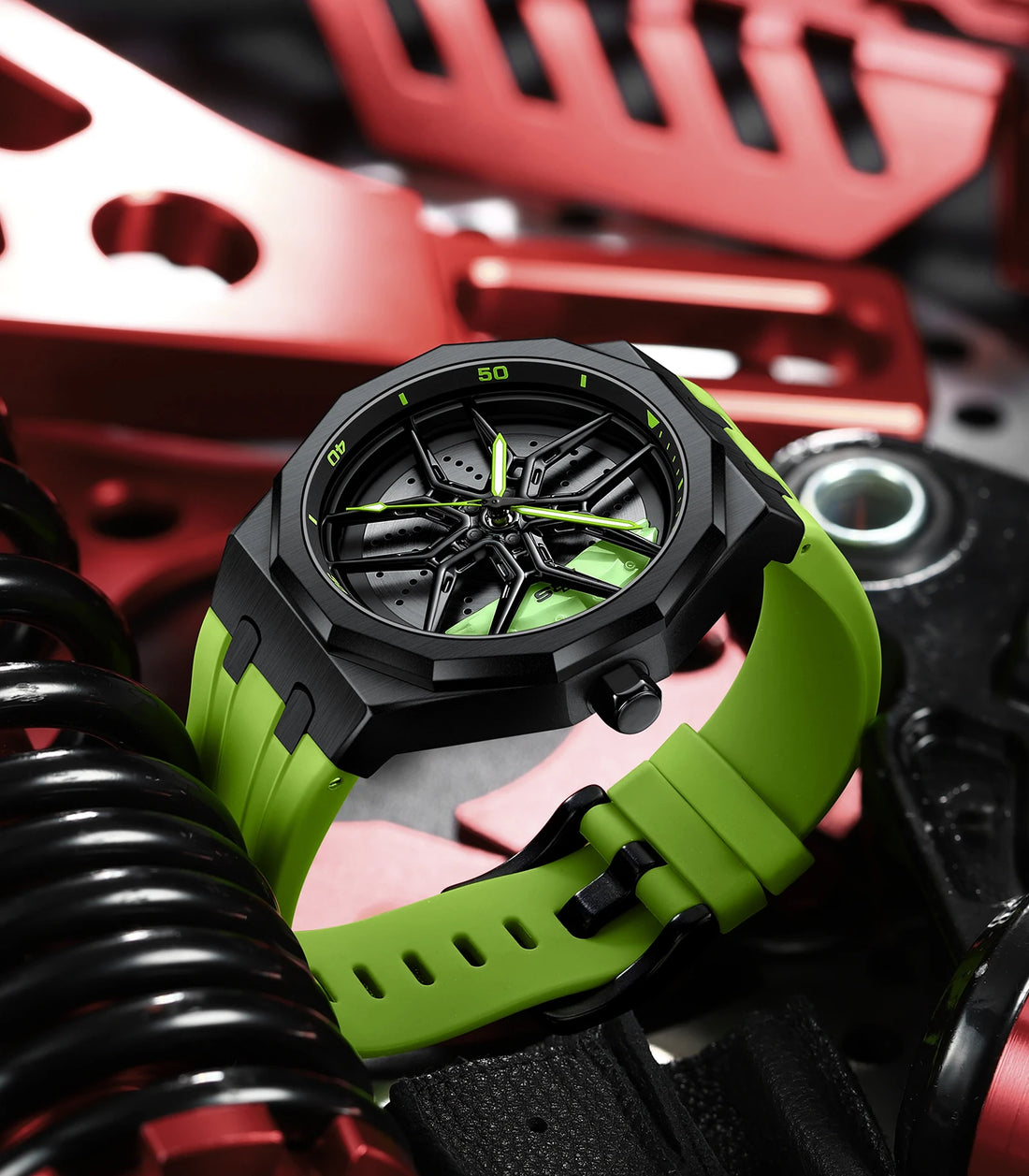 Original 3D Wheel Watch Waterproof Spinning Luxury Quartz Wrist Men Watch Rim Wristwatch Rotate 360 Man's Watches for RS Q8