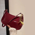 Women's PU Leather Handbag Single Strap Polyester Versatile Fashion