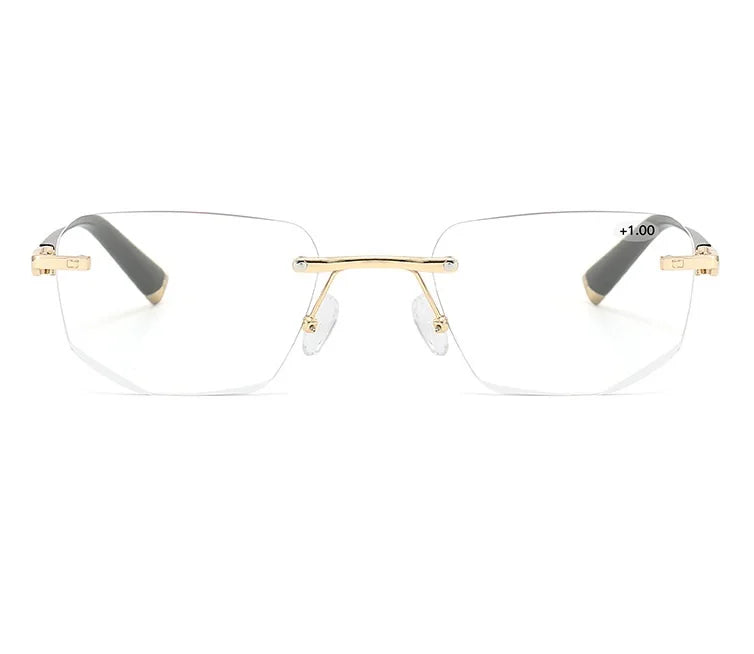 Gold Frame Photochromic Multifocal Sun Readers