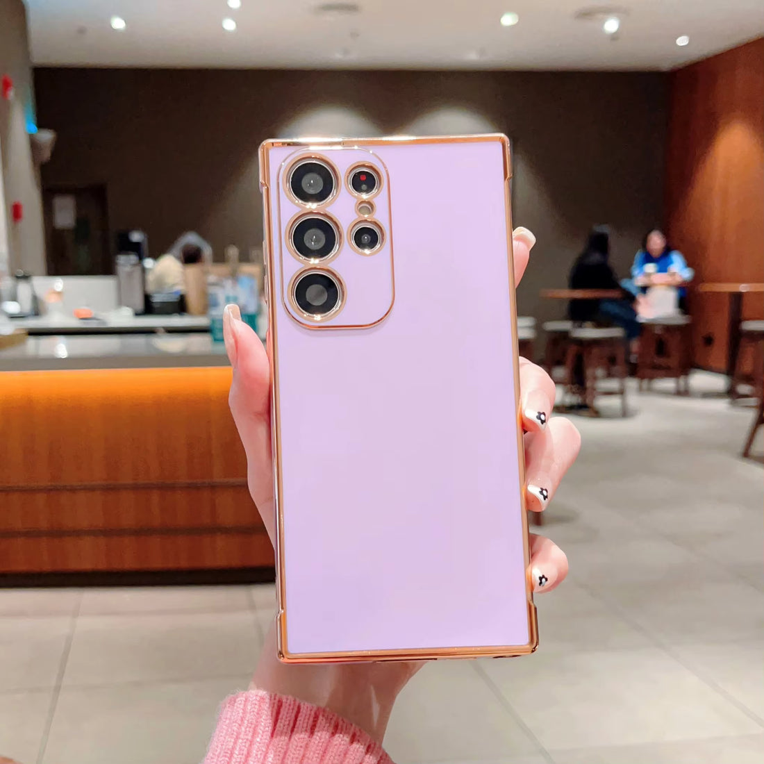 Luxury Plating Shockproof Soft TPU Phone Case for Samsung