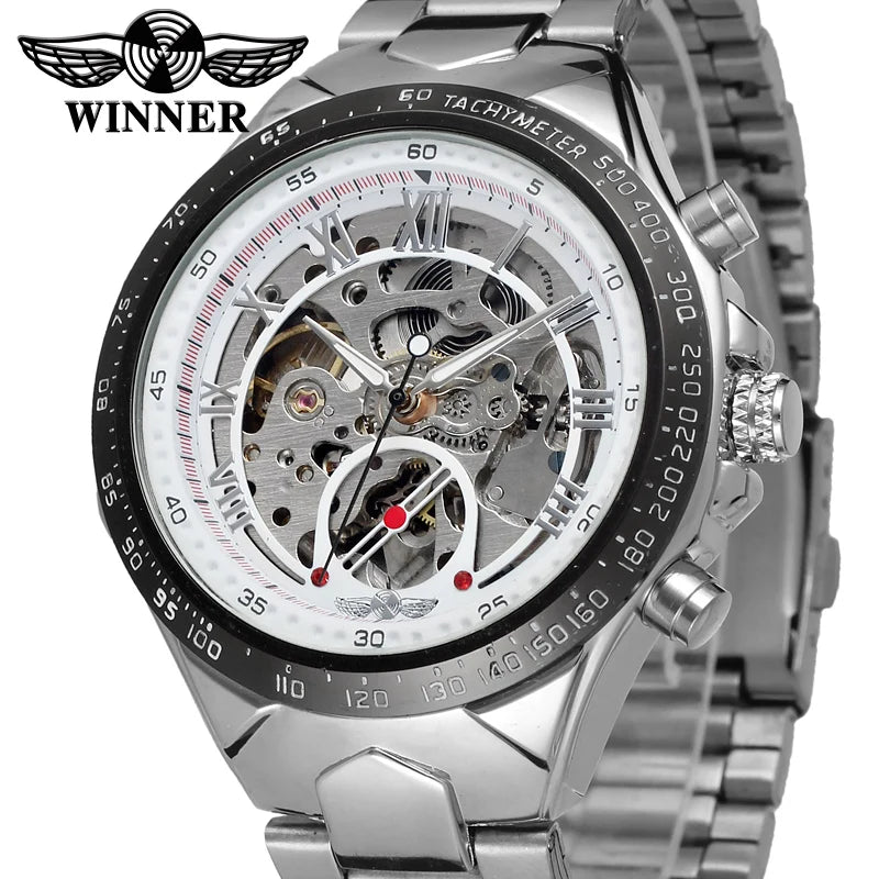 Winner Luxury Gold Black Automatic Men's Watch