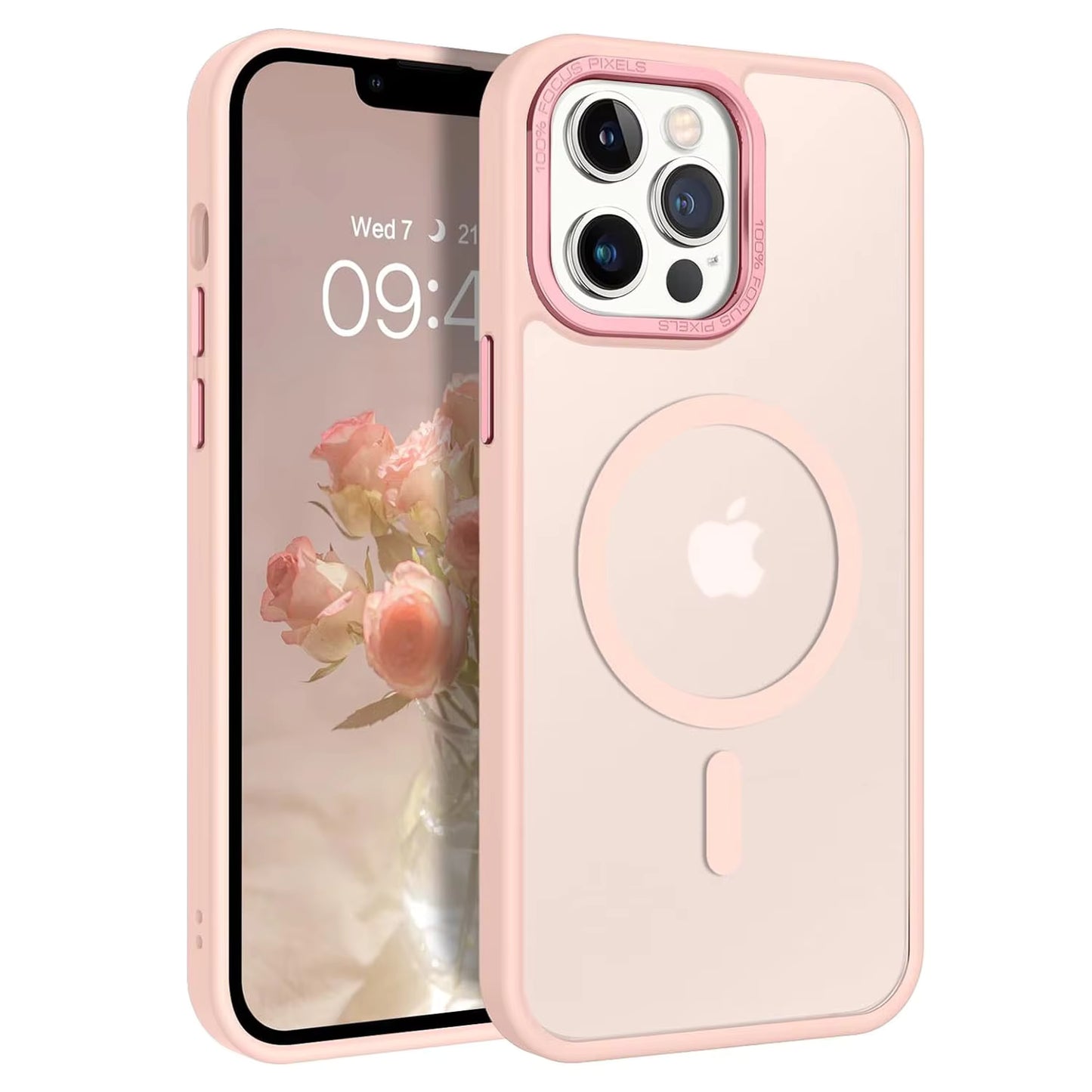 Matte Frosted TPU Silicone Magnetic Case for iPhone – Shockproof Slim Protective Cover
