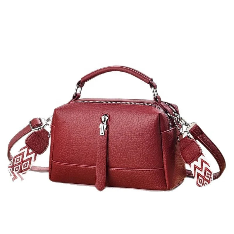 New Style Korean Fashion Handbag Large Capacity Solid Color