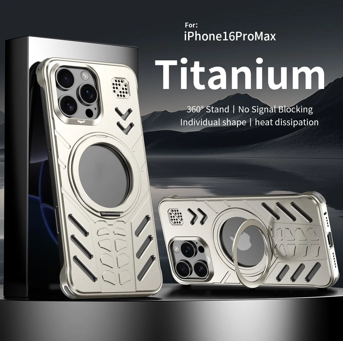 Aluminum Metal Hollow Magnetic Phone Case for iPhone