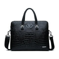 Men's Crocodile Pattern PU Leather Briefcase Bag