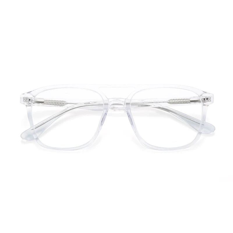 Custom Logo Vintage Square Eyeglasses for Men & Women