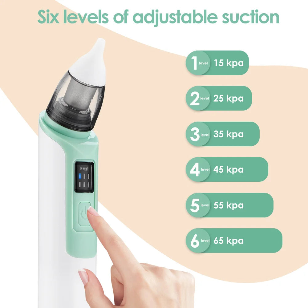 Custom Logo Smart Electric Baby Nose Suction Cleaner Electric Nasal