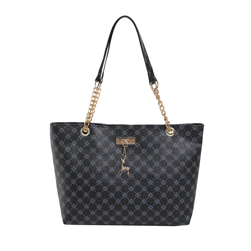 Large Capacity New Women's Bag Fashionable Commuting Chain