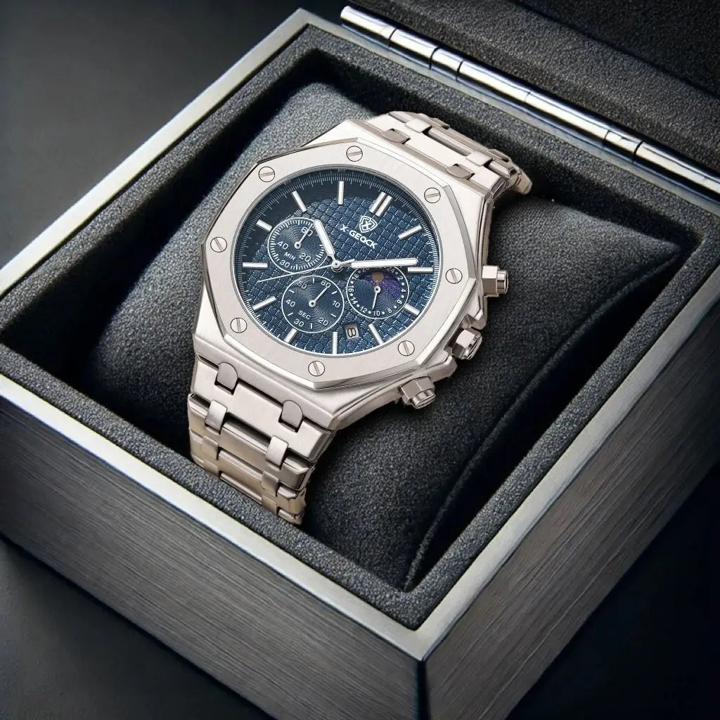 Luxury Moon Phase Mechanical Men's Watch