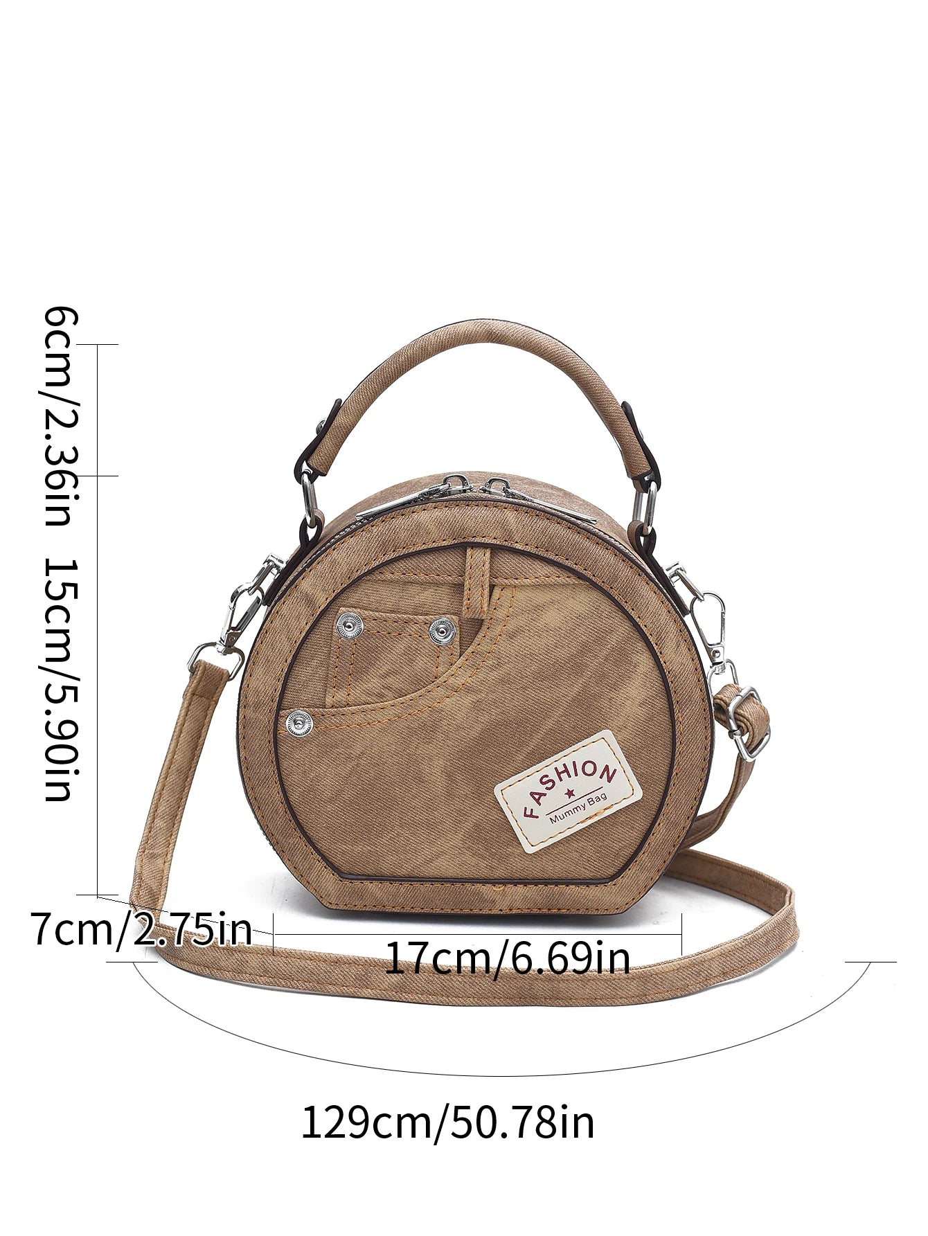 Fashion Design Round Shape Female Small Handbags Cute