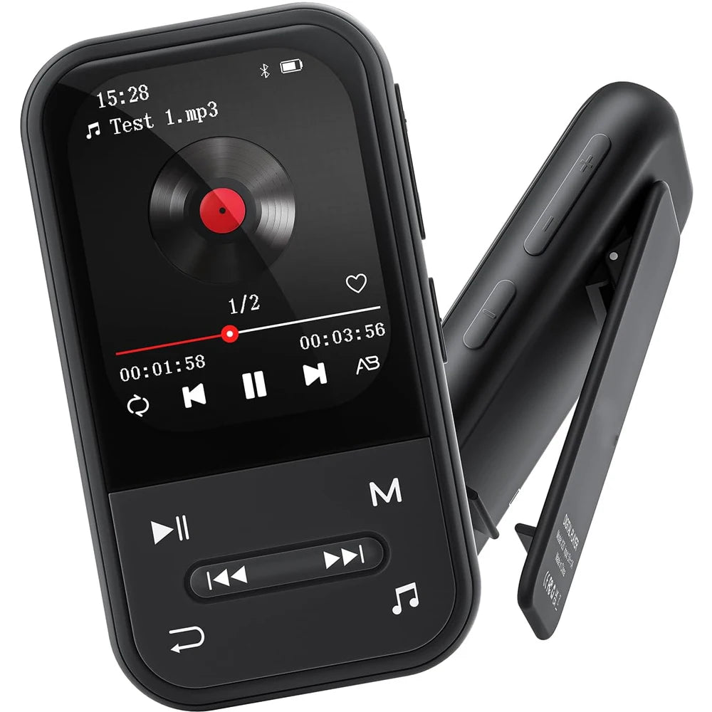 Portable Clip-On for Bluetooth MP3 Player FM Radio Voice Recorder for