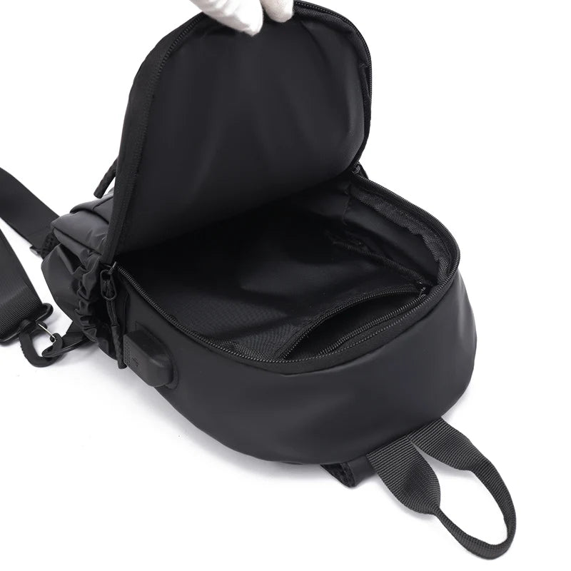 Chest Outdoor Waterproof Polyester Zipper Luxury Men Shoulder Fashion