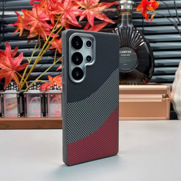 Luxury Ultra Thin Matte Carbon Fiber Magnetic Phone Case – Shockproof Slim Protective Cover for Samsung
