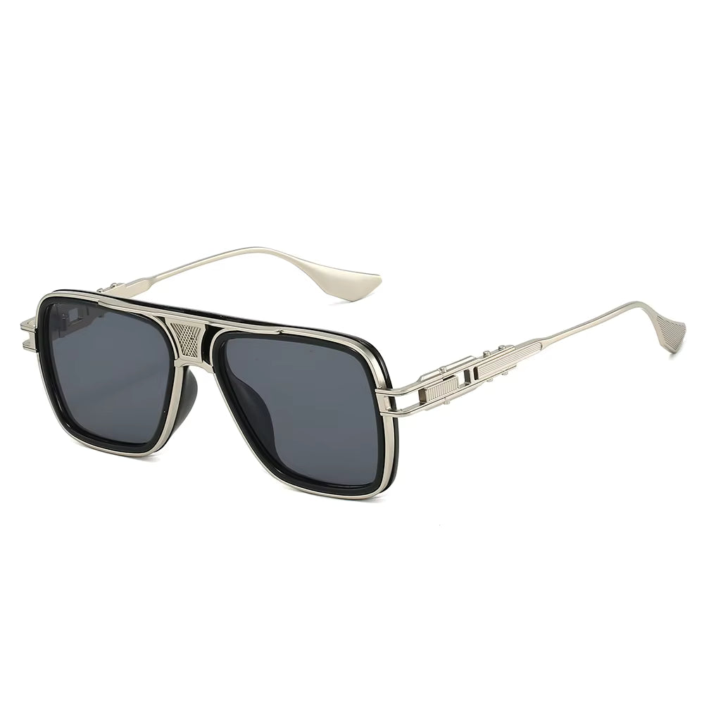 New Square Sunglasses - Unique and Fashionable Metal Multi-Purpose Sunglasses,handmade Sunglasses