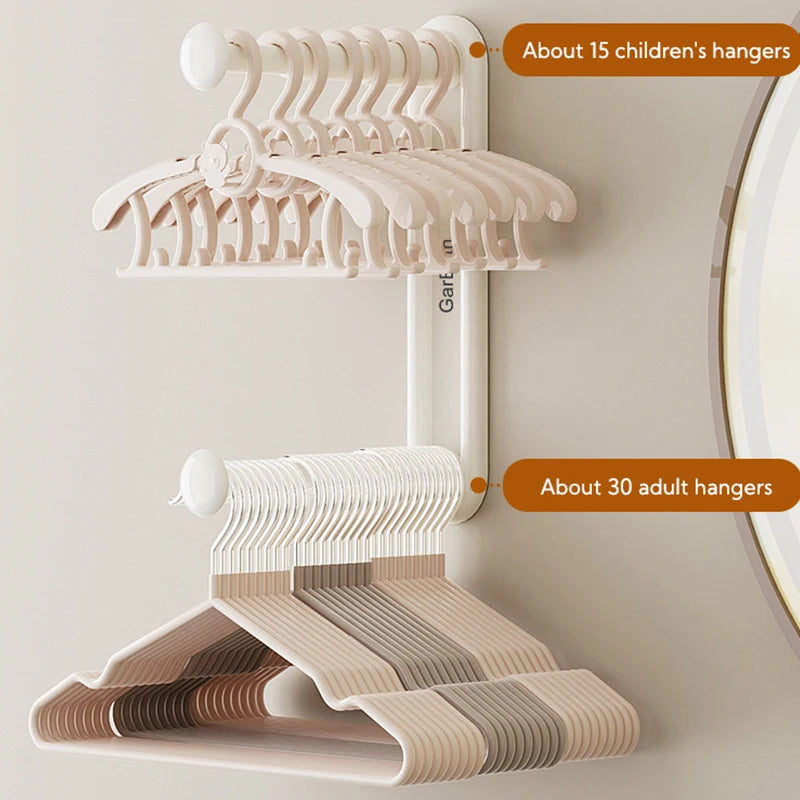 NEW Coat Hanger Storage Rocks Plastic Heavy Duty Hanger Storage