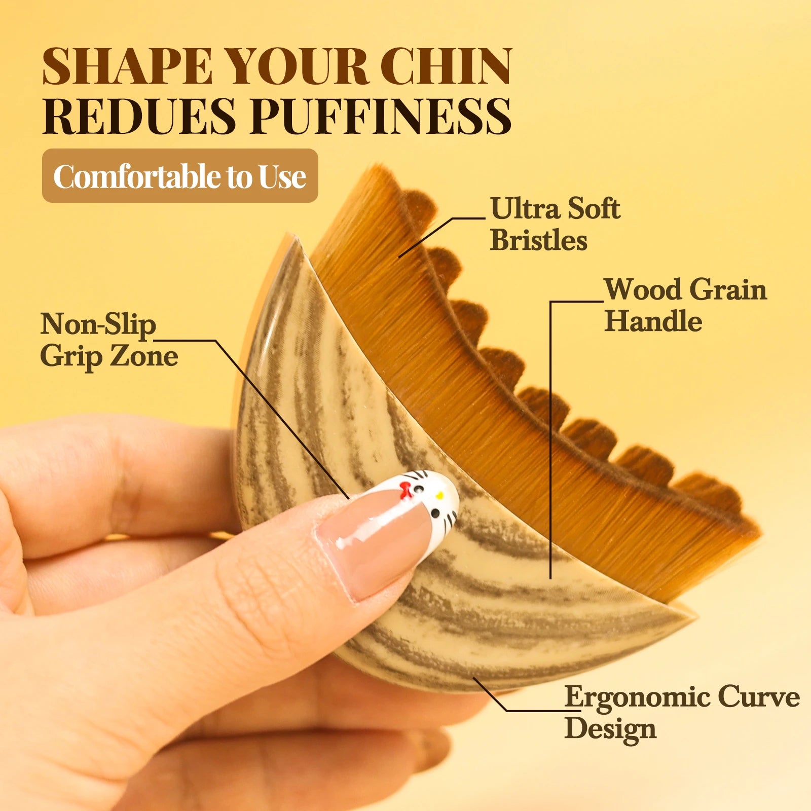 Vegan Synthetic Lymphatic Face Brush