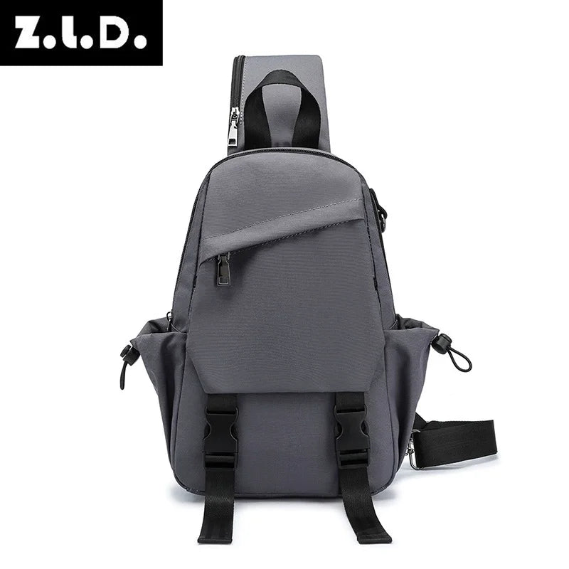Men's Vintage Waterproof Durable Polyester Chest Crossbody Bag