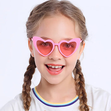 Heart-Shaped Polarized Sunglasses for Kids & Babies