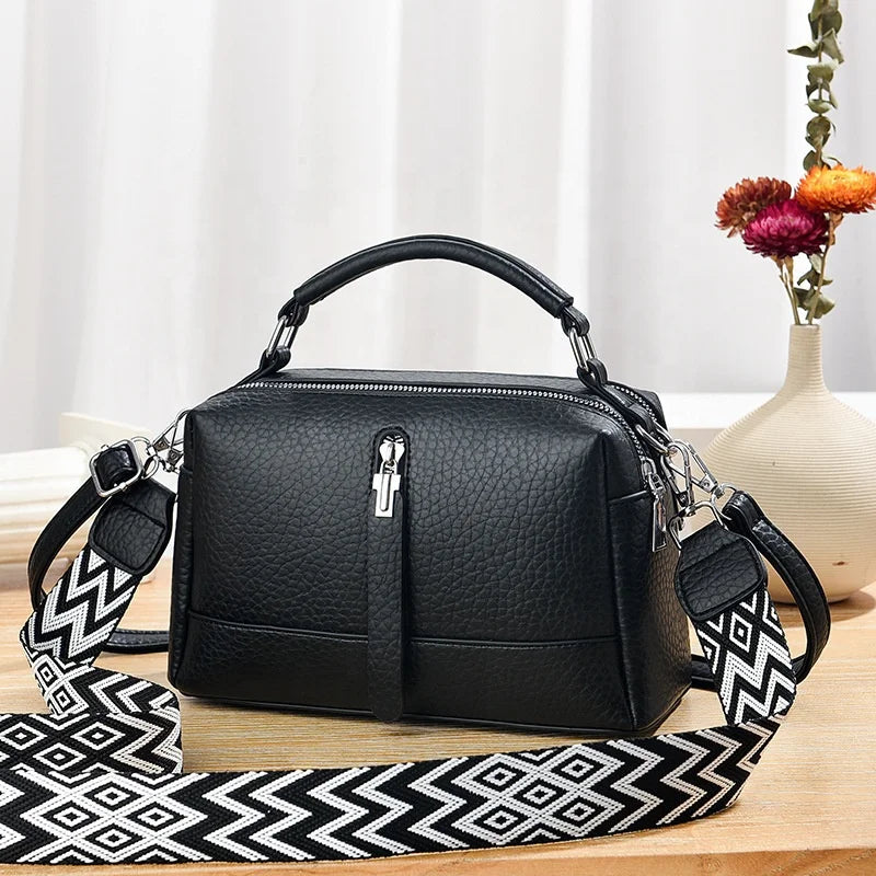 New Style Korean Fashion Handbag Large Capacity Solid Color