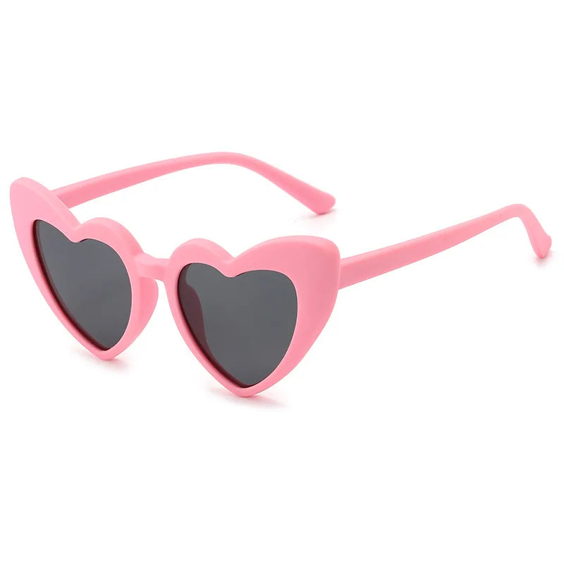 Heart-Shaped Polarized Sunglasses for Kids & Babies