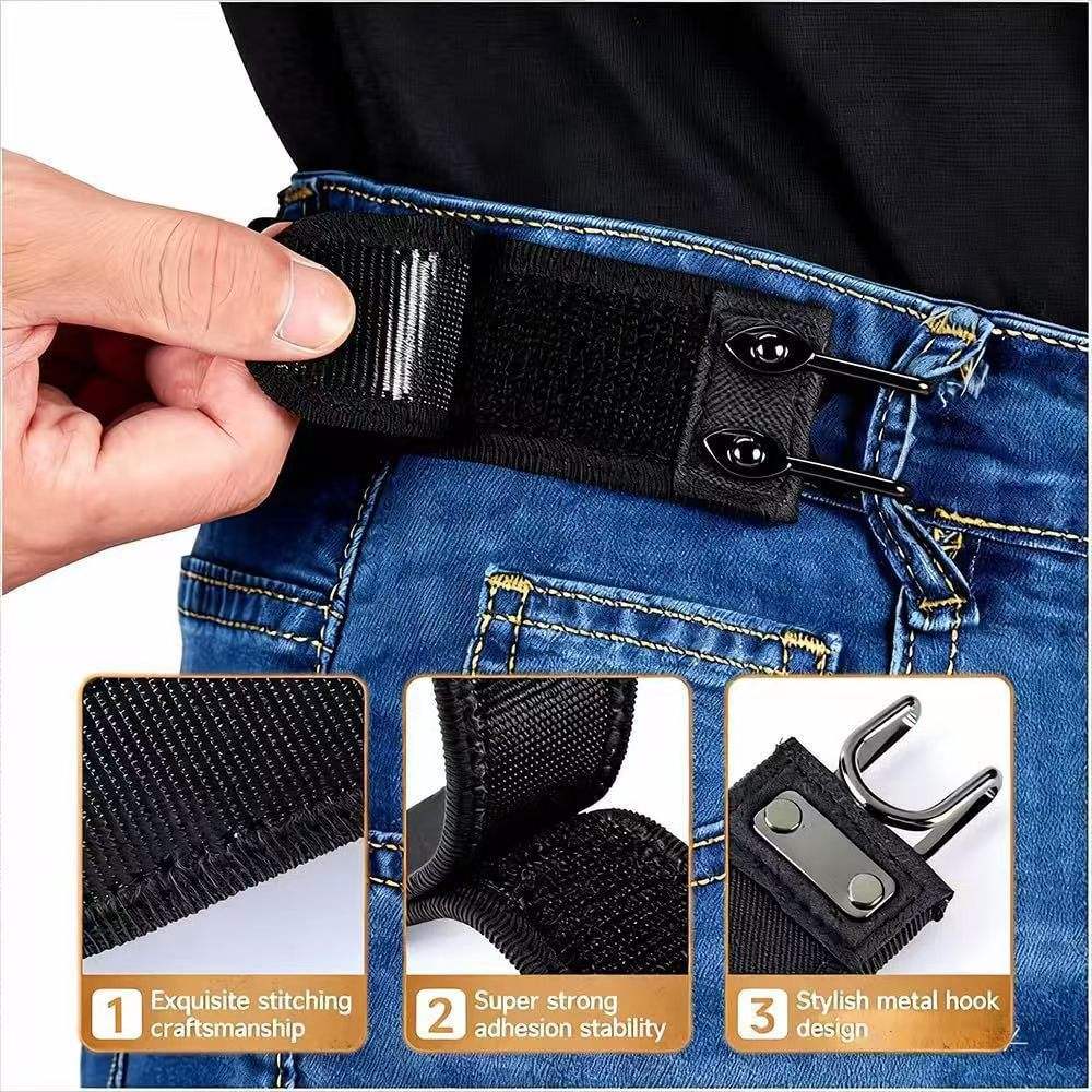 FlexHook Elastic Waist Belt – Adjustable Hook Style Buckle Belt for Men & Women