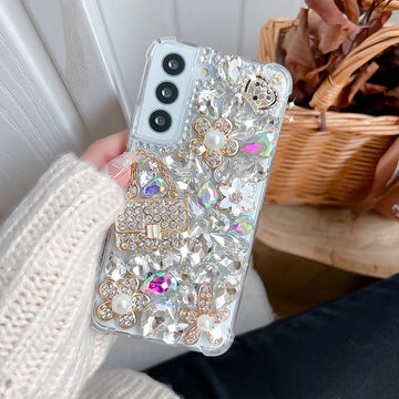 Custom 3D Luxury Glitter Crystal Bling Bling Case for Samsung