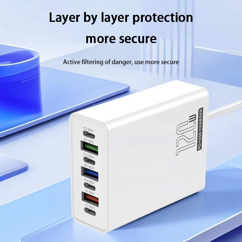 120W Multiport Fast Charger Adapter