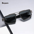 Boyarn Steampunk UV400 Metal Frame Sunglasses for Men & Women