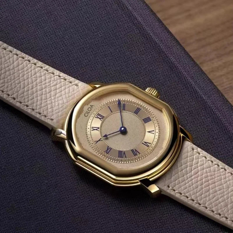 CILOA Gold Custom Men's Retro Watch - Waterproof Quartz