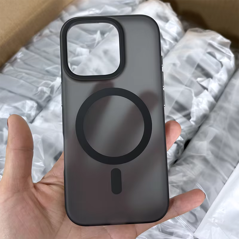 Matte Magnetic Hard Shell Case for iPhone – Anti-Fingerprint Shockproof Protective Cover