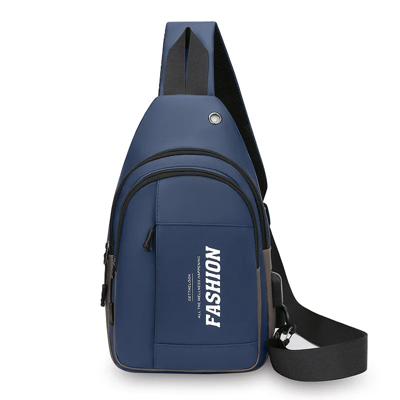 New Men's Chest Bag Anti Splashing Travel Outdoor Chest Bag