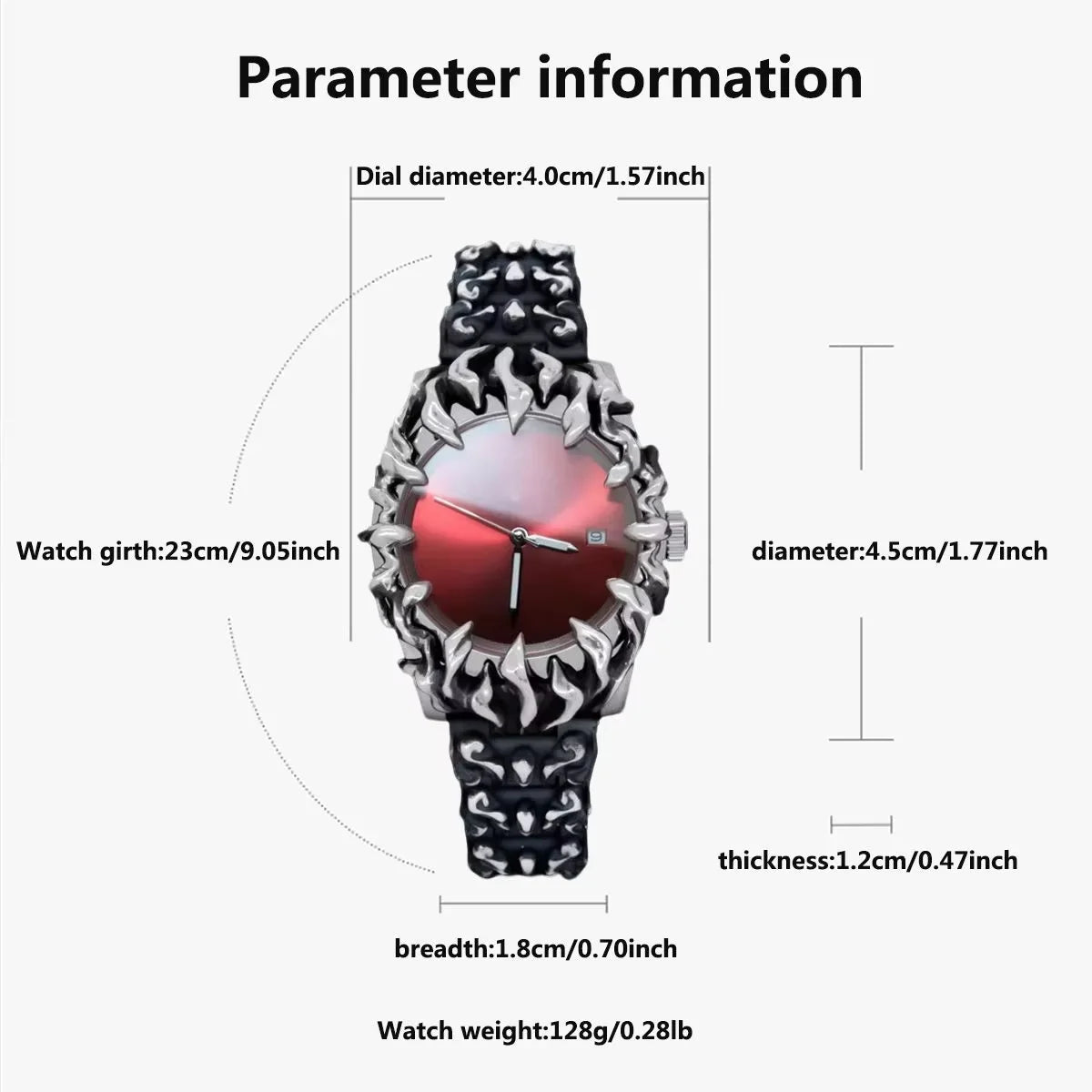Luxury Alabaster Men's Quartz Date Watch
