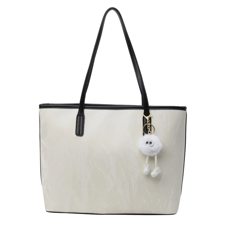 Large Capacity Zipper Closure Tote Bag for Women