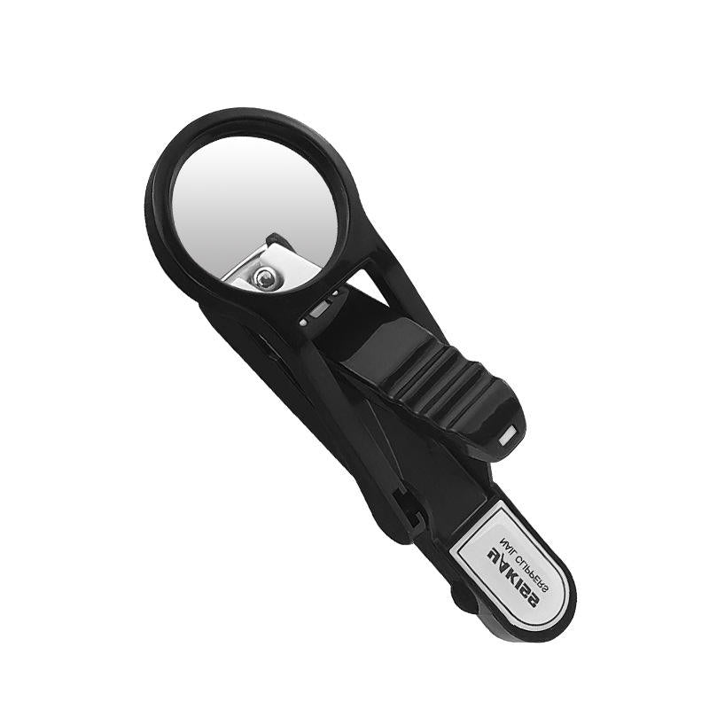 Elderly Nail Clipper with Magnifying Glass – Practical Stainless Steel Anti-Splash Trimmer