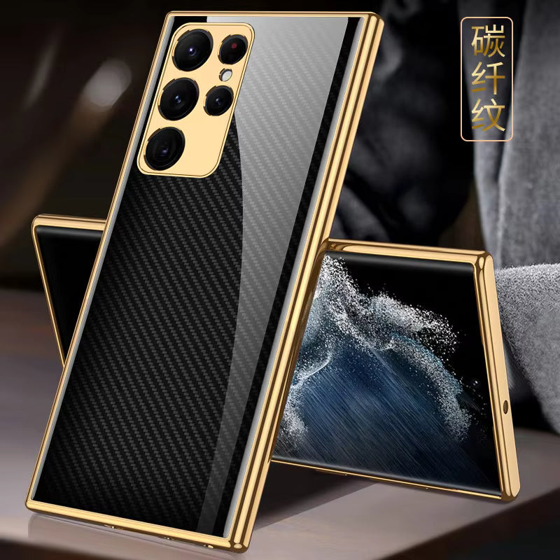 Tempered Glass Shockproof Hard Case for Samsung